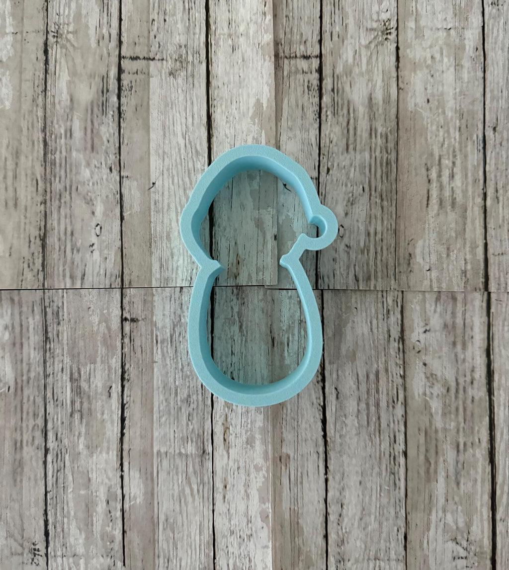 Santa Baby Cookie Cutter, baby shower cutter, swaddled baby cutter, Christmas cutter