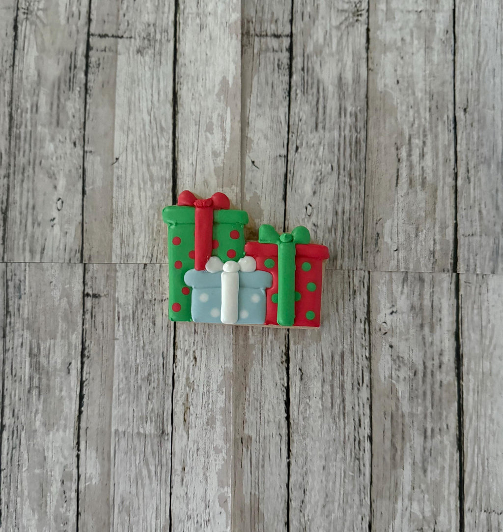 3 Present Cookie Cutter, Christmas cutter, gift cutter, multiple present cutter