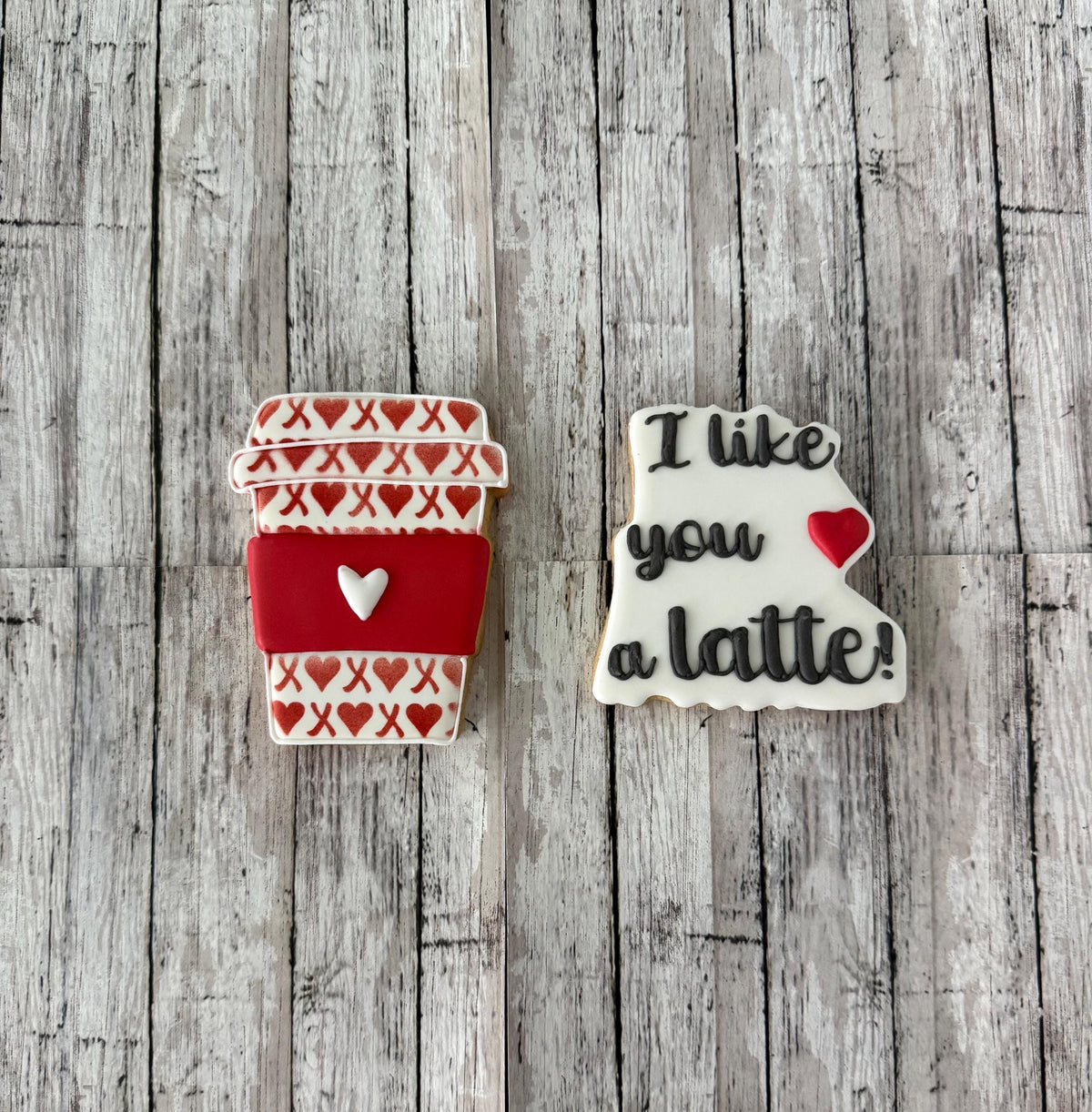 Coffee & Latte Set Cookie Cutter, valentines cutter, I love you a latte cutter, love cutter