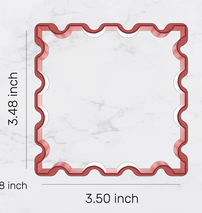 Stamp Cookie Cutter, shape cutter,  valentines cutter