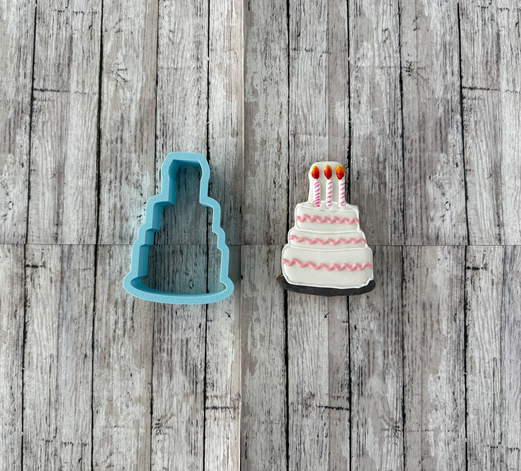 Birthday Cake with Candles Cookie Cutter, Birthday Cutter, Celebration Cutter, Party Cutter, desert cutter
