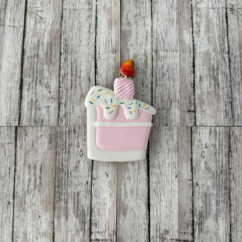 Birthday Cake Slice Cookie Cutter, Birthday cake Cutter, Make a Wish Cutter, Celebration Cutter, Party Cutter, wedding cutter, desert cutter