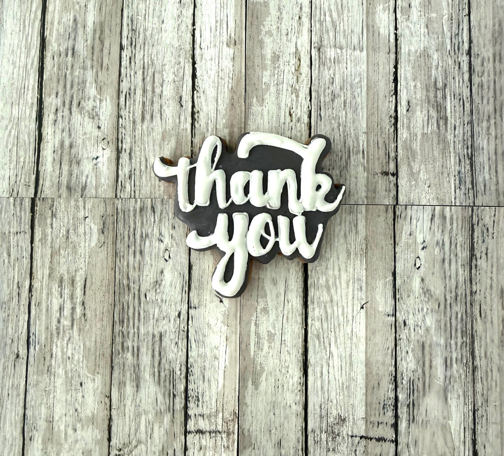 Thank You 1 Cookie Cutter, word cutter, grateful cutter, special cutter