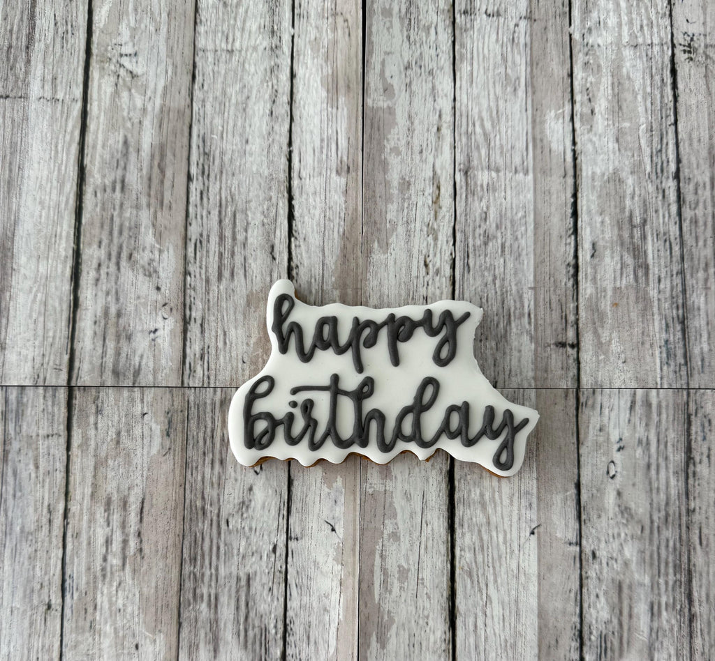 Happy Birthday 2 Cookie Cutter, Birthday Cutter, party Cutter, birthday words cutter