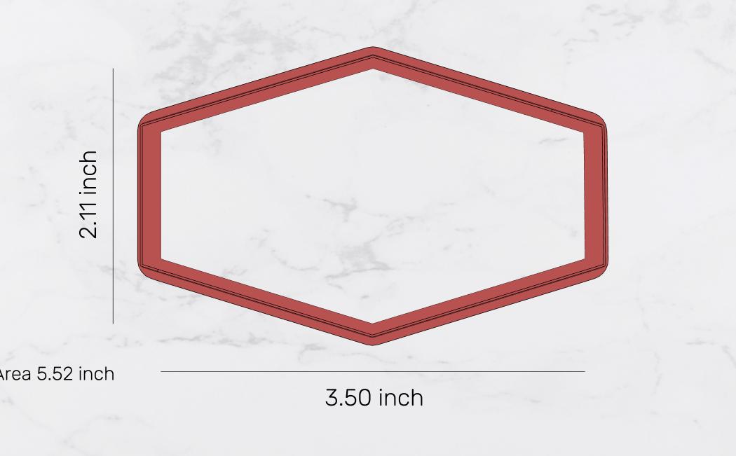 Plaque 6 Cookie Cutter, Frame cutter, photo cutter, picture cutter