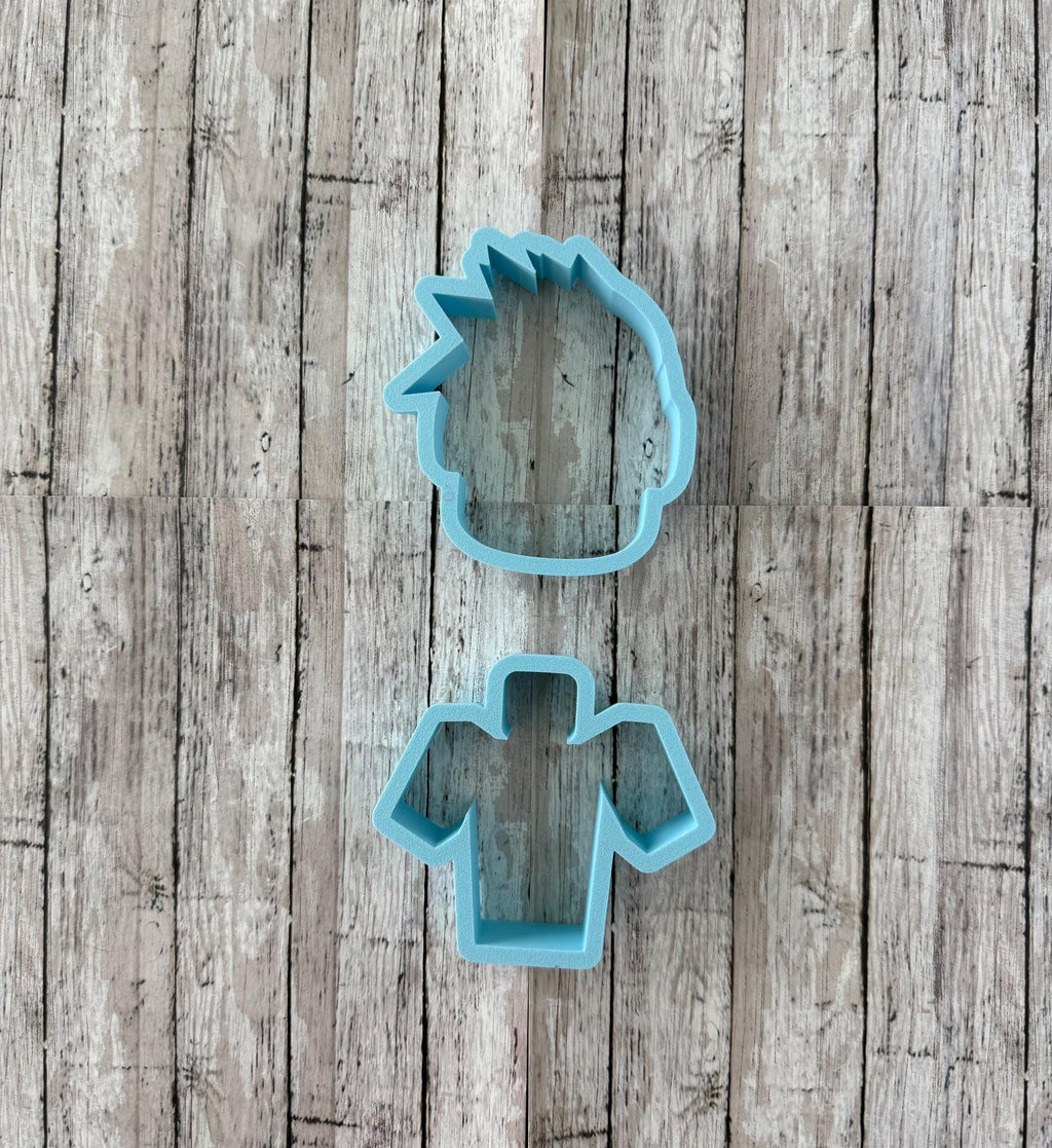 Gaming Cookie cutter Set, Gamer Head Cutter, box man cutter, Roblox cutter, gaming cutter, boys cutter
