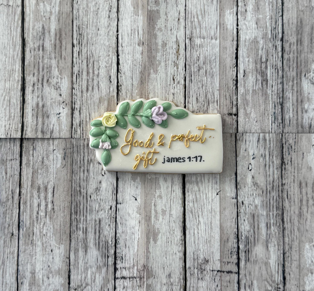 Greenery Rectangle Plaque Cookie Cutter, frame cutter, wedding cutter, floral cutter
