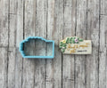 Greenery Rectangle Plaque Cookie Cutter, frame cutter, wedding cutter, floral cutter