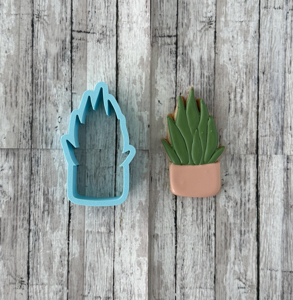 Succulent Potted Plant 3 Cookie Cutter, garden cutter, nature cutter, plant cutter, flower cutter, Mother's Day cutter, gardener cutter