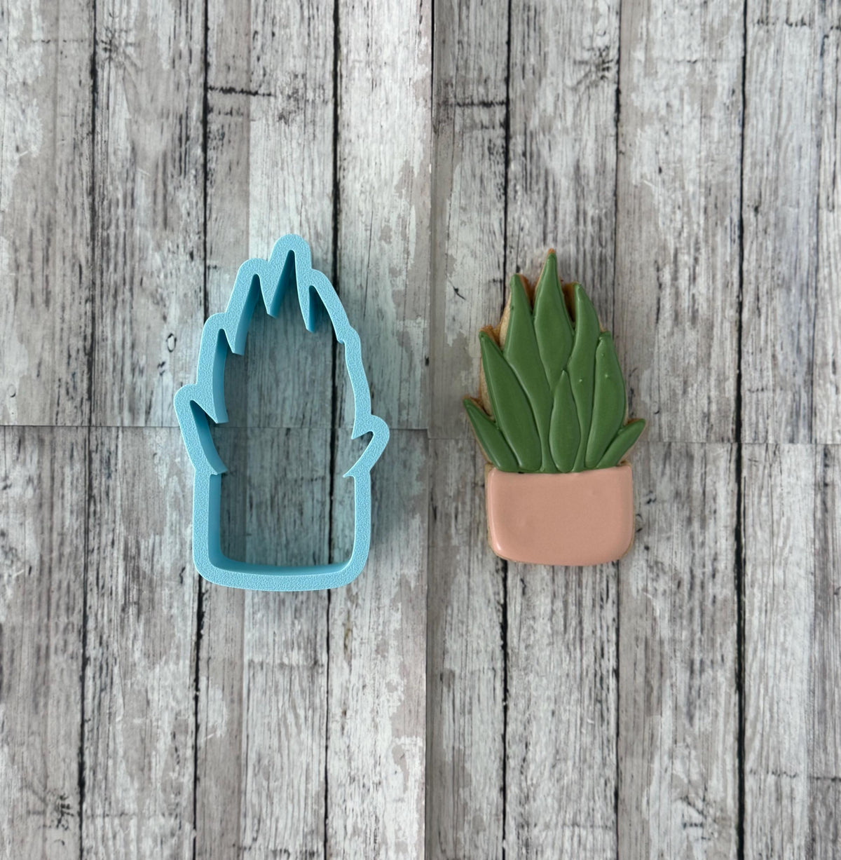 Succulent Potted Plant 3 Cookie Cutter, garden cutter, nature cutter, plant cutter, flower cutter, Mother's Day cutter, gardener cutter