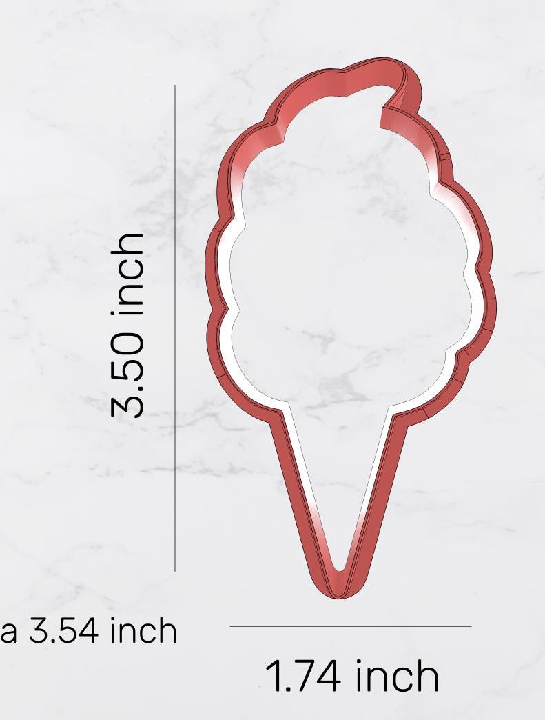 Cotton Candy Cookie Cutter, carnival food Cutter, Food Cutter, desert cutter, candy cutter, kid cutter, party cutter, junk cutter