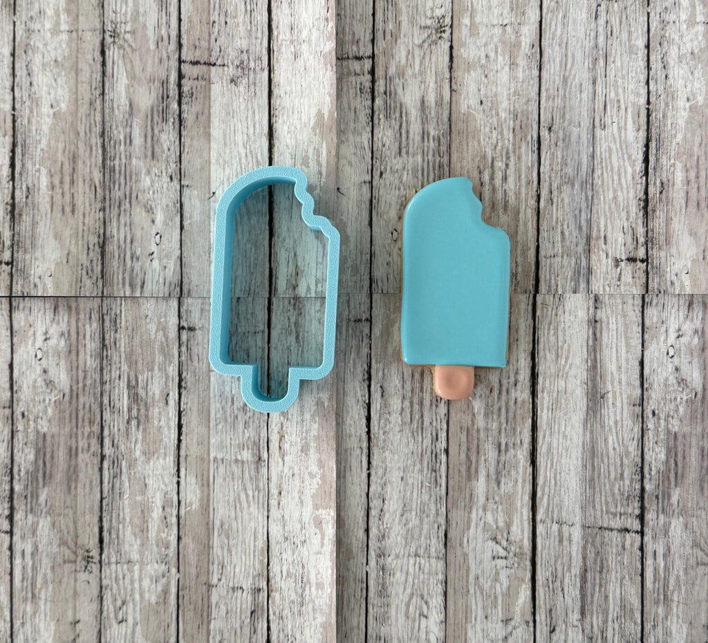 Popsicle with Bite Cookie Cutter, ice cream cutter, desert cutter, party cutter, summer cutter