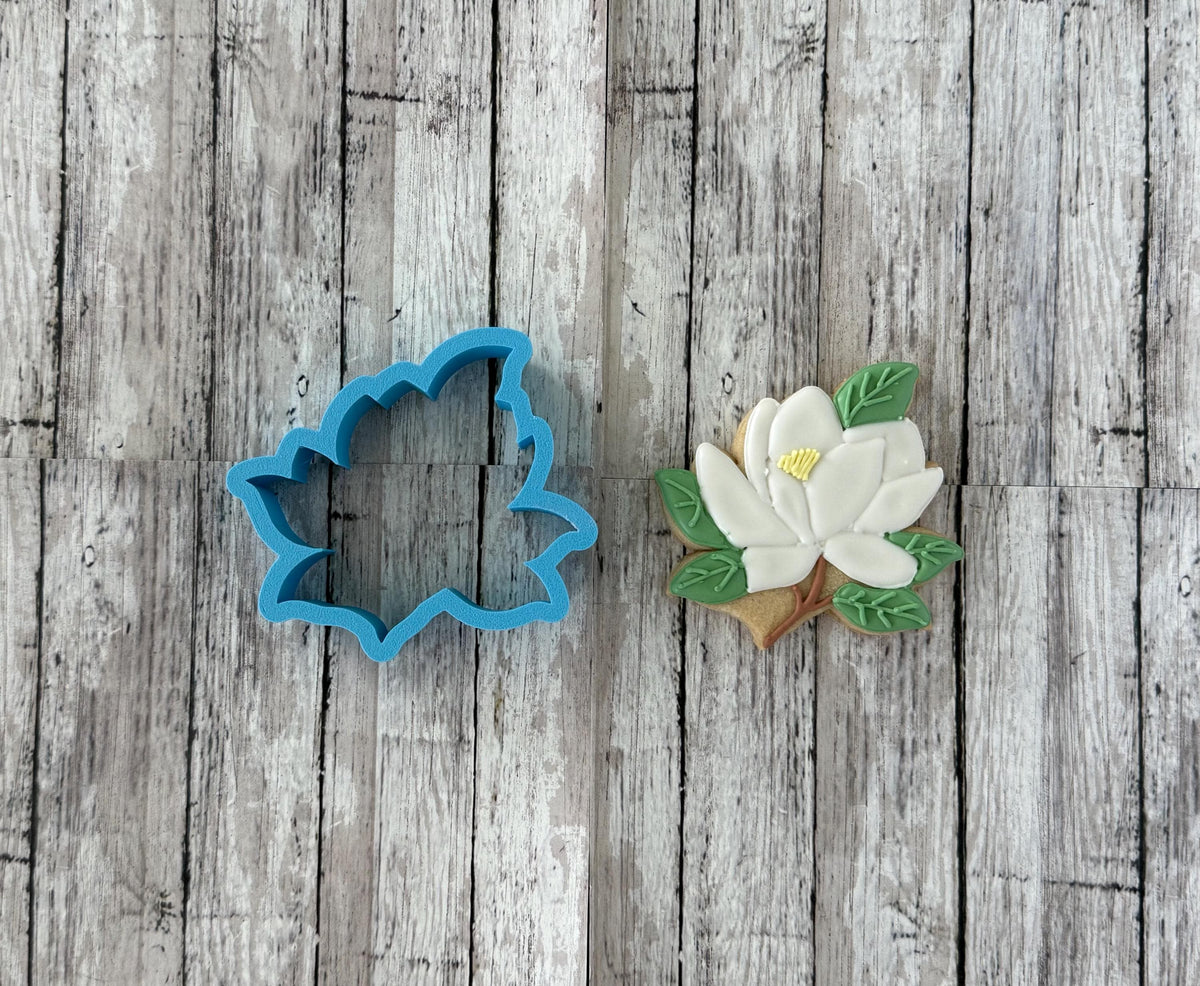 Magnolia Flower Cookie Cutter, flower cutter, bouquet cutter, spring cutter, wedding cutter, nature cutter